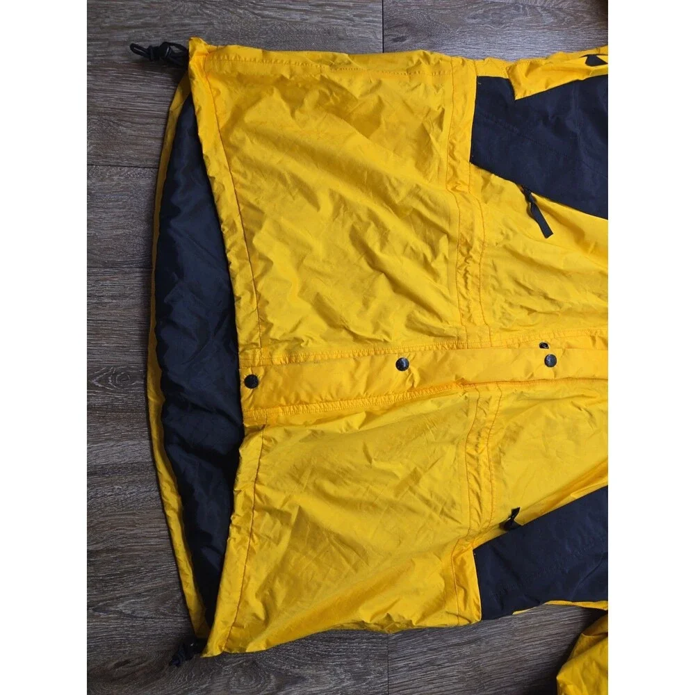 Vintage The North Face Gore-Tex Mountain Jacket Men's XL Yellow Black Shell Only